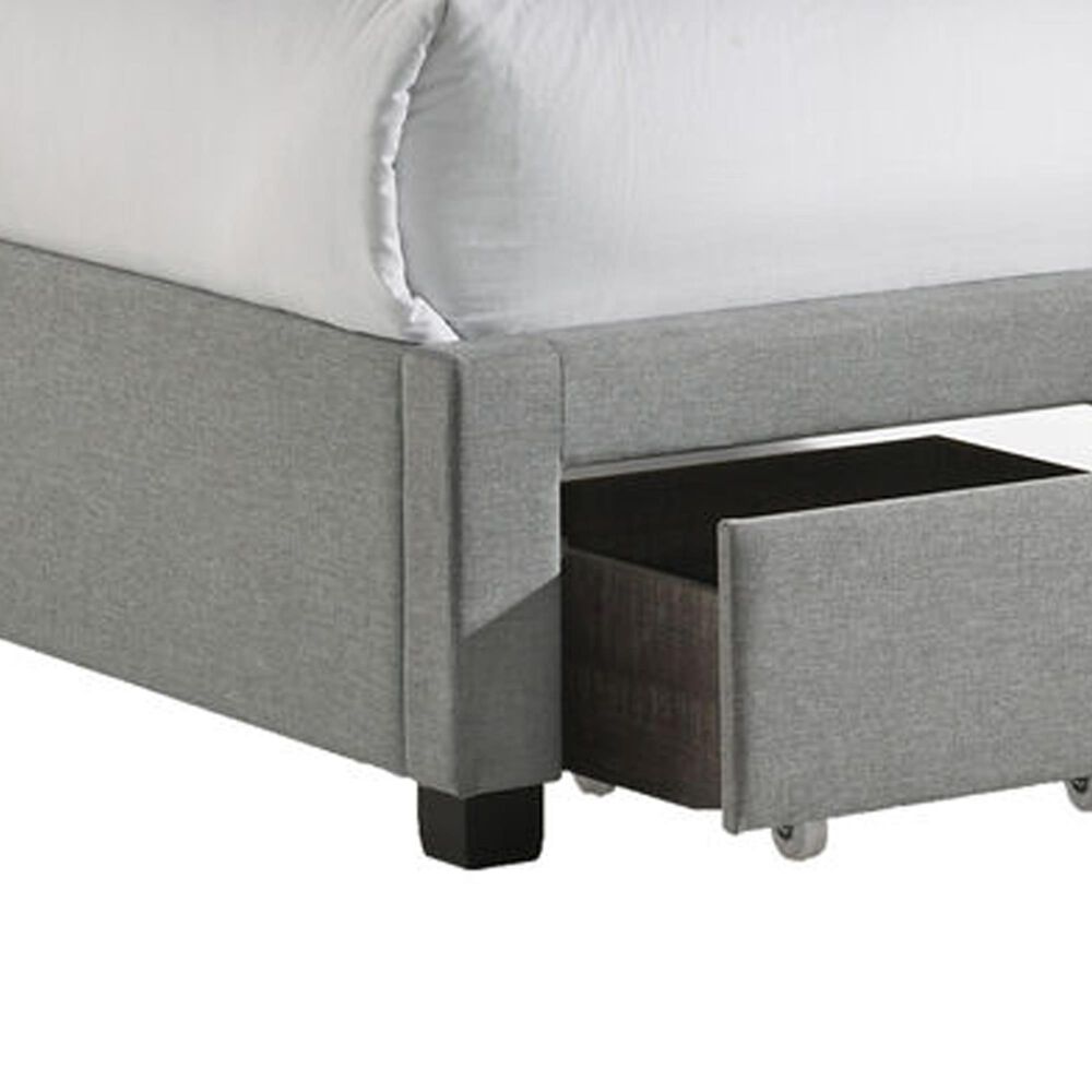 Intercon Full Upholstered Storage Bed in Gray, , large