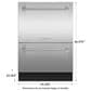 Fisher & Paykel 24" Professional Built-In Double Drawer Dishwasher in Stainless Steel, , large