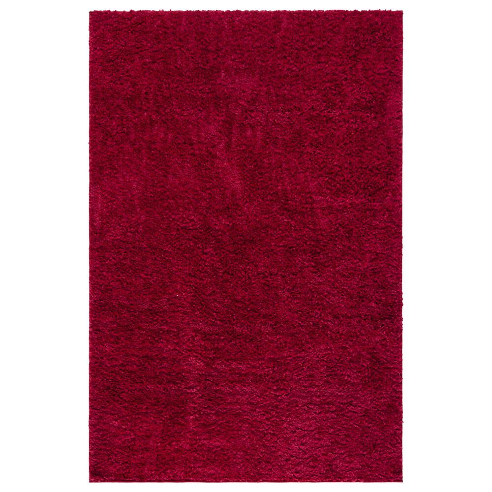 Safavieh August Shag AUG900Q 4" x 6" Red Area Rug, , large
