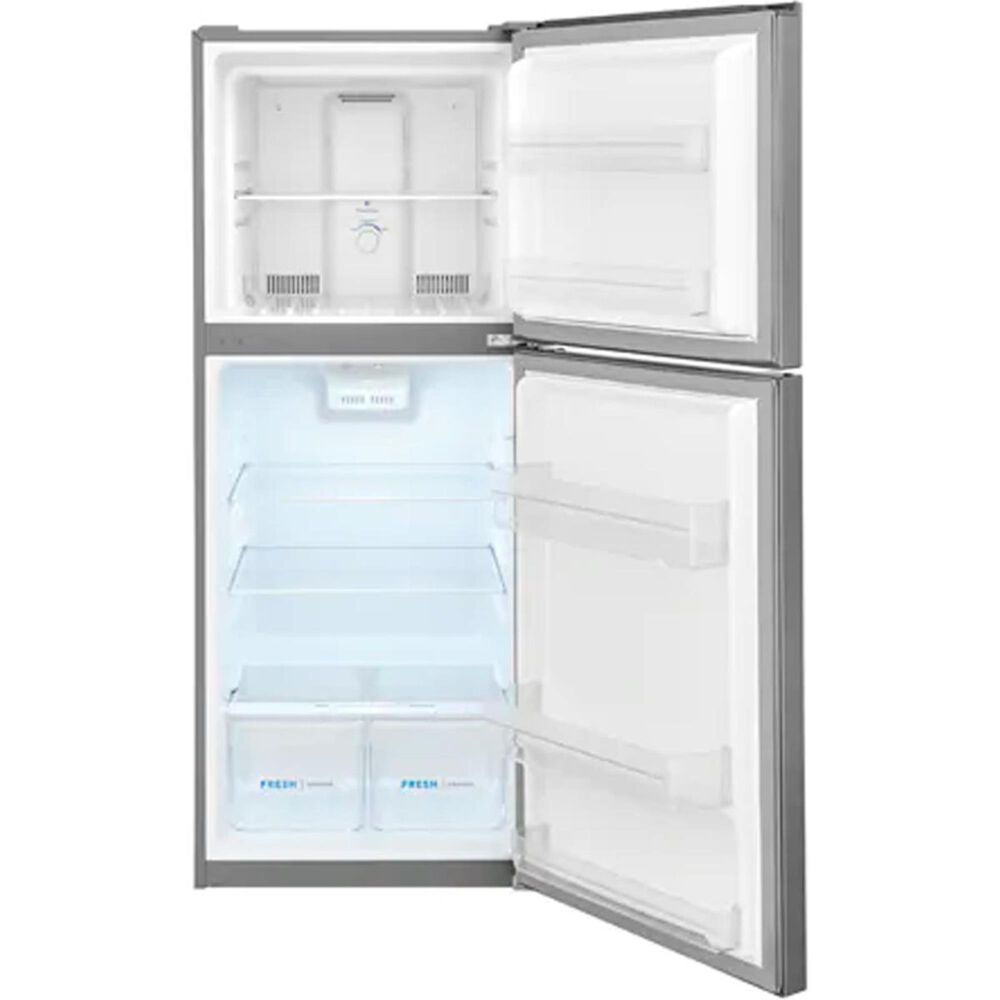 Frigidaire 11.6 Cu. Ft. Top Freezer Apartment-Size Refrigerator in Brushed Steel, , large
