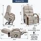 Hearth and Haven Power Lift Recliner in Beige, , large