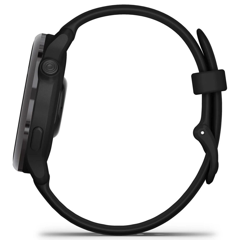 Garmin Vivoactive 6 Smartwatch 42mm Slate Aluminum Case with Black Band, , large