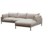 Moe"s Home Collection Jamara 2-Piece Right Facing Stationary Sectional with Chaise in Beige, , large