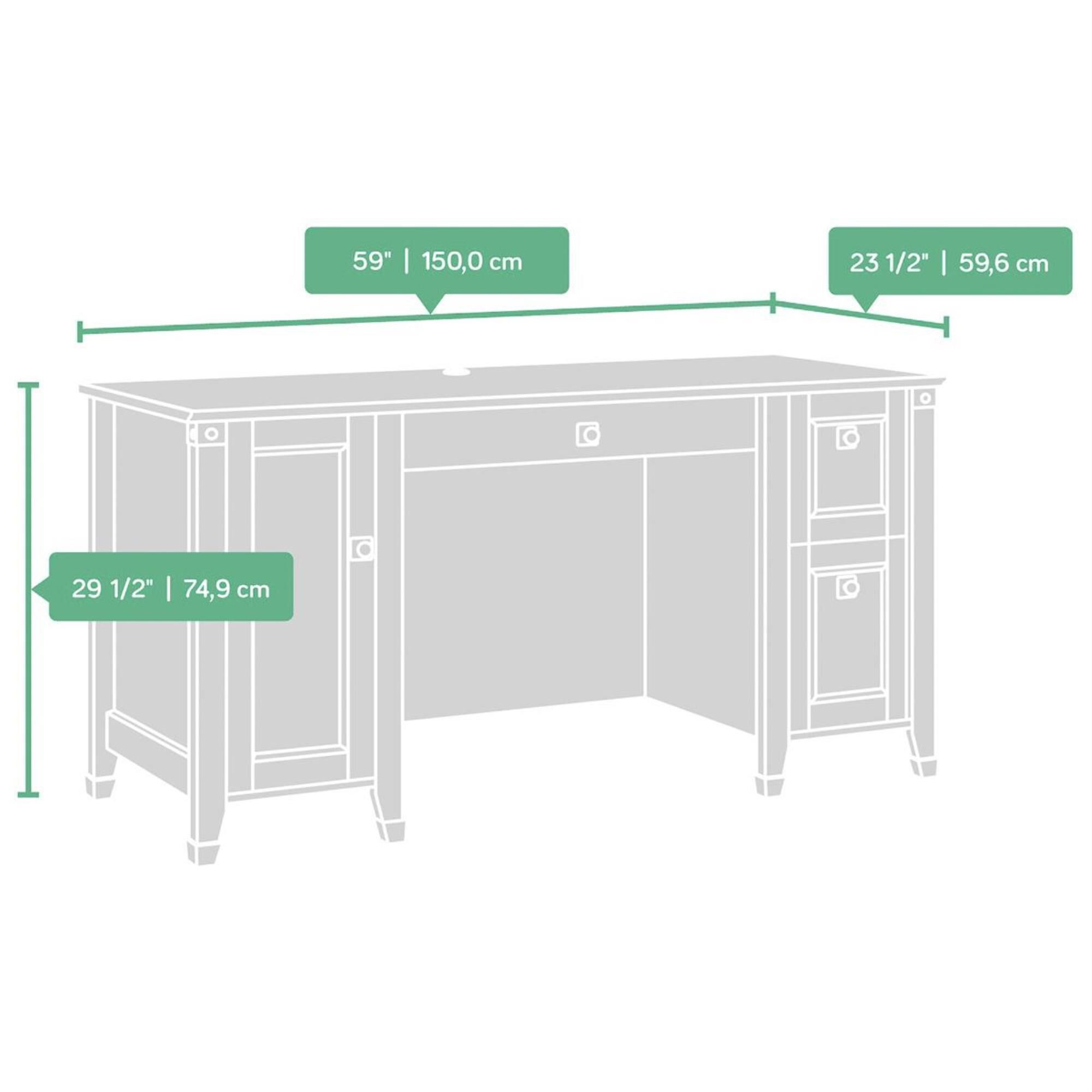 Sauder carson forge shop l shaped desk