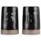 Demdaco Gather Round Salt and Pepper Shakers in Black (Set of 2), , large
