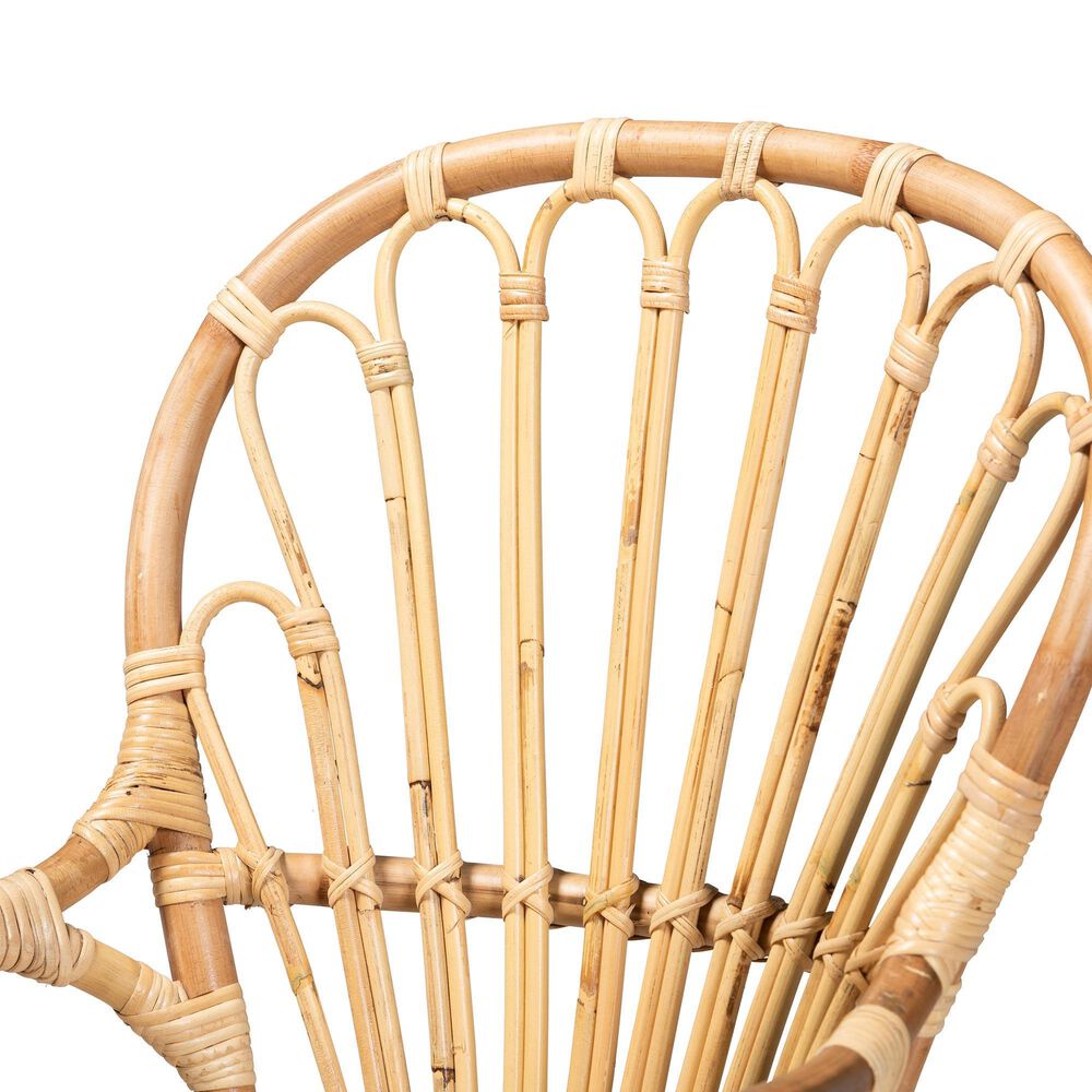 Baxton Studio Sheraton Arm Chair in Natural, , large