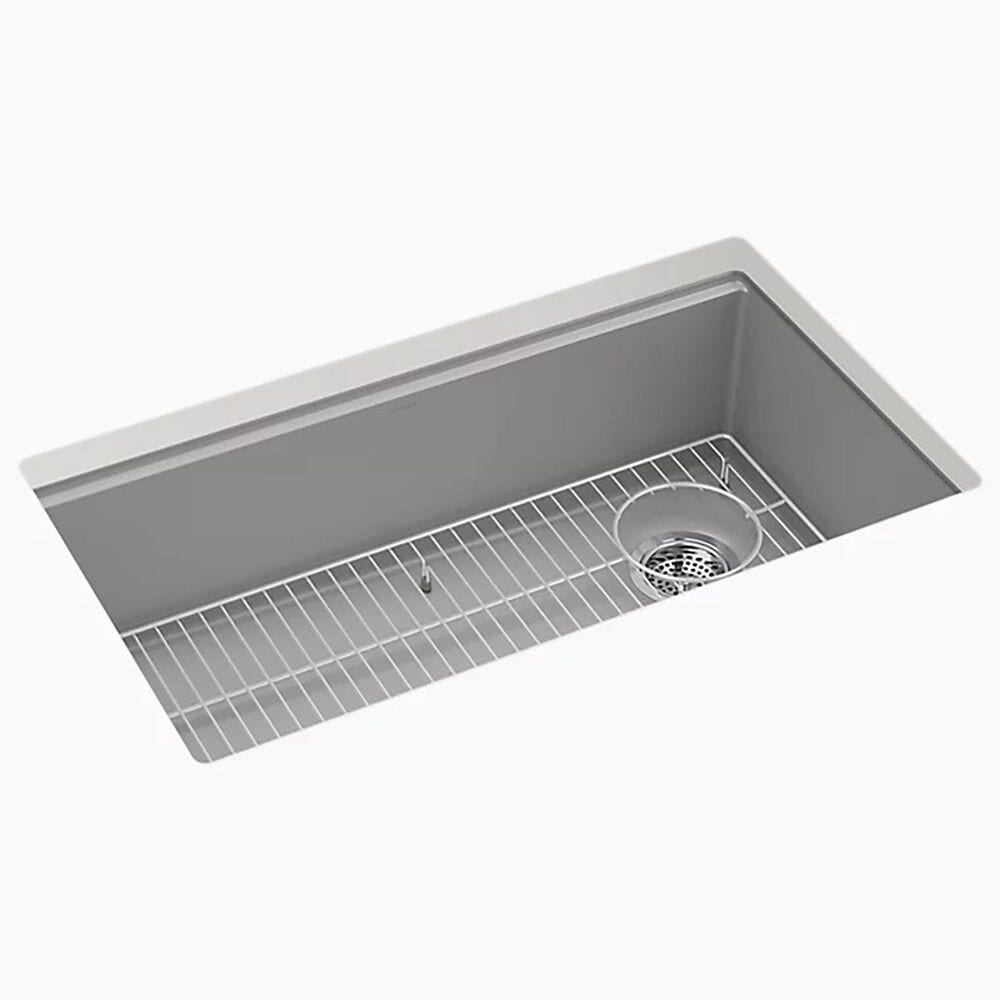 Kohler Billings 32.5" Undermount Single-Bowl Kitchen Sinks in Matte Grey, , large