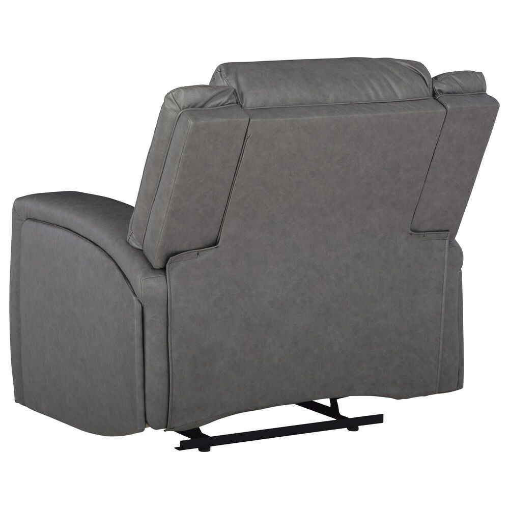 Ashley Brixworth Manual Zero Wall Recliner in Slate, , large