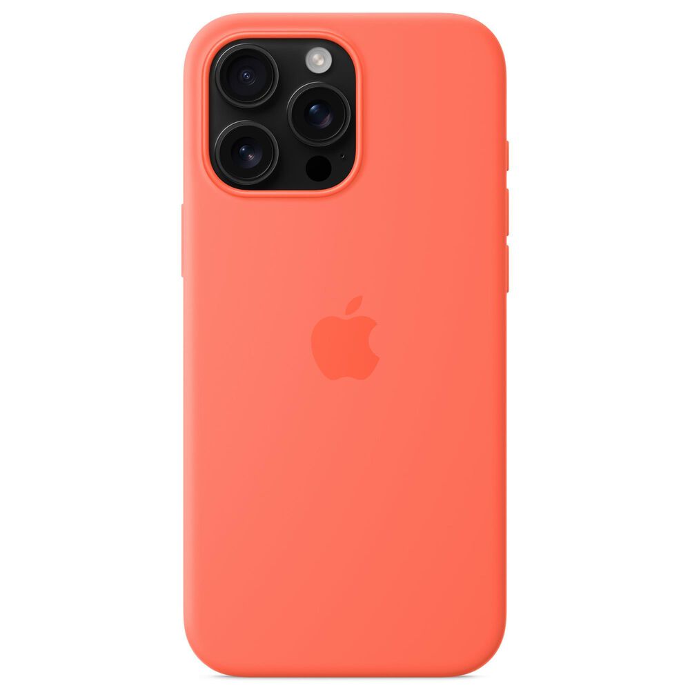 Apple Silicone Case with MagSafe for iPhone 16 Pro Max in Tangerine, , large