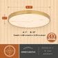 Vaxcel Aurelia 12" 1-Light Flush Mount in Brushed Brass, , large
