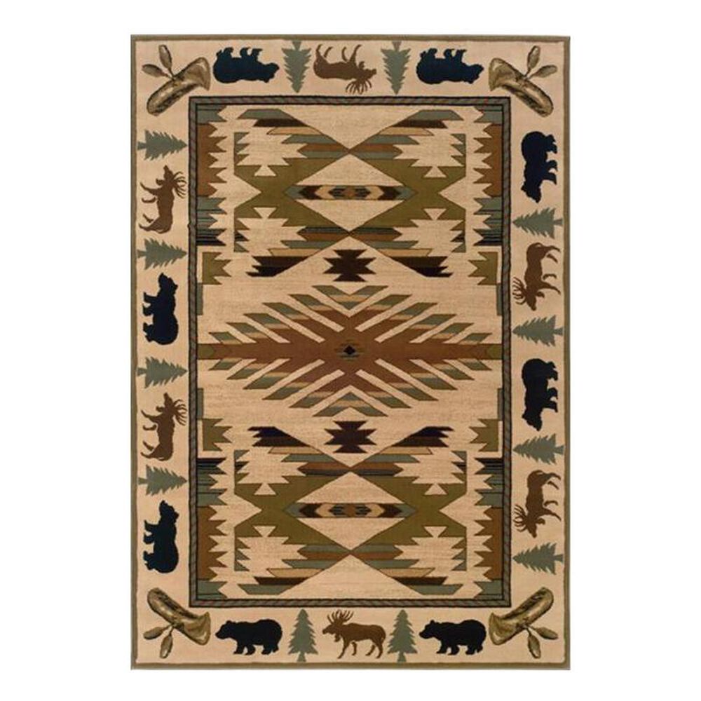 Oriental Weavers Hudson 1072A 1"10" x 7"6" Multi-Colored Runner, , large