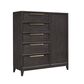 Pulaski Furniture Corp Quincy 5-Drawer Door Chest in Dark Brown, , large