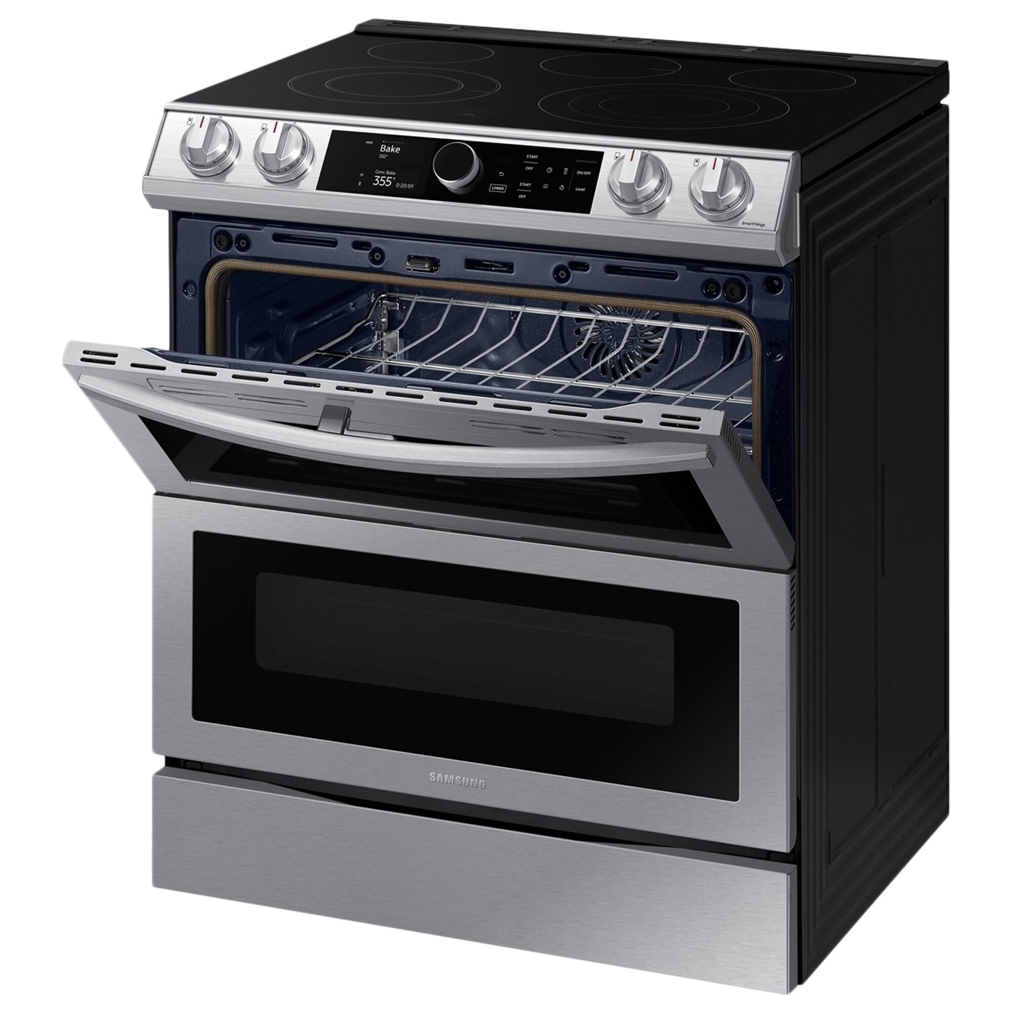 Samsung 6.3 Cu. Ft. Flex Duo Front Control Slide in Electric Range