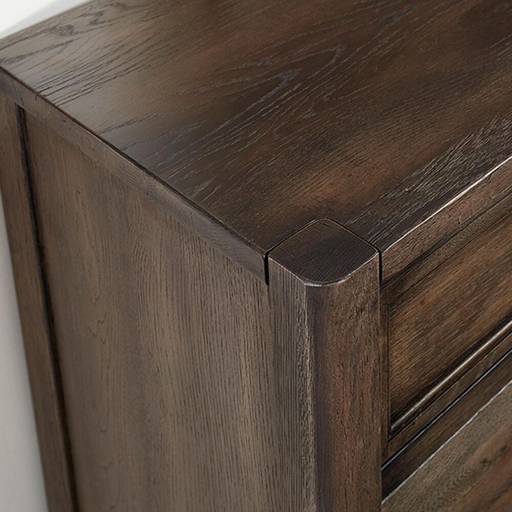 Vaughan Bassett Crafted Oak Dresser and Mirror in Aged Gray, , large