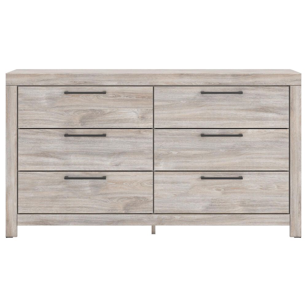 Ashley Broachmyn King Bed with Dresser, Chest, and Two Nightstands in Light Gray, , large
