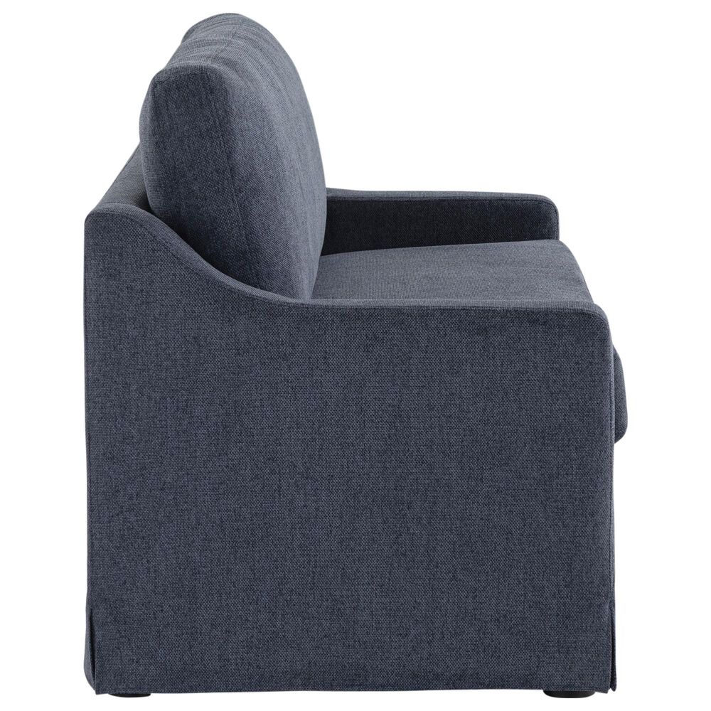 Lifestyle Solutions Harper Twin Convertible Sleeper Loveseat in Navy, , large