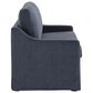 Lifestyle Solutions Harper Twin Convertible Sleeper Loveseat in Navy, , large