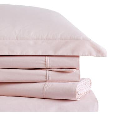 Pem America Brooklyn Loom Classic 4-Piece Full Sheet Set in Blush, , large