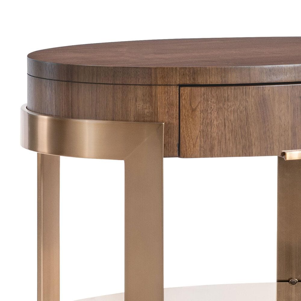 Hooker Furniture Eleana Oval Nightstand in Light Caramel, , large