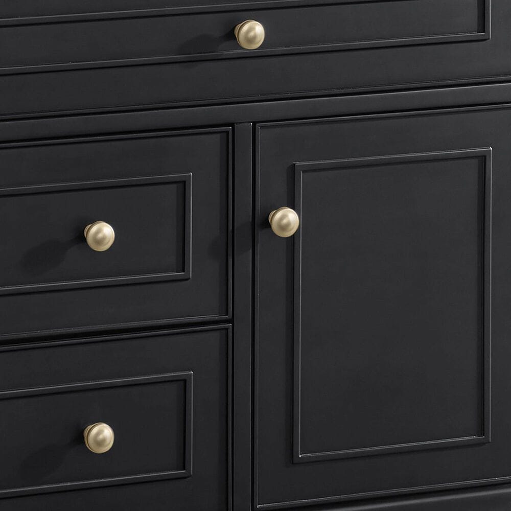 James Martin Vanities Lorelai 36&quot; Single Vanity in Black Onyx with 3 cm Arctic Fall Solid Surface Top, , large