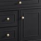 James Martin Vanities Lorelai 36" Single Vanity in Black Onyx with 3 cm Arctic Fall Solid Surface Top, , large