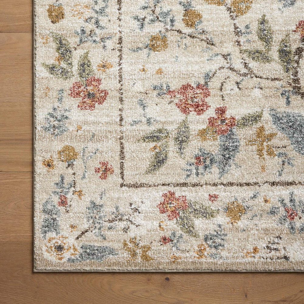 Rifle Paper Co. x Loloi Laurel Peacock Garden 9&#39;2&quot; x 12&#39;2&quot; Cream Area Rug, , large