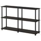HOMLUX Turn-N-Tube 3-Tier Double Size Storage Display Rack in Espresso and Black, , large