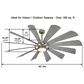 Minka-Aire Windmolen 65" Indoor/Outdoor Smart Ceiling Fan with LED Light in Brushed Steel, , large