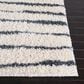 Safavieh Venus Shag VNS603B 5"3" Square Ivory and Dark Grey Area Rug, , large