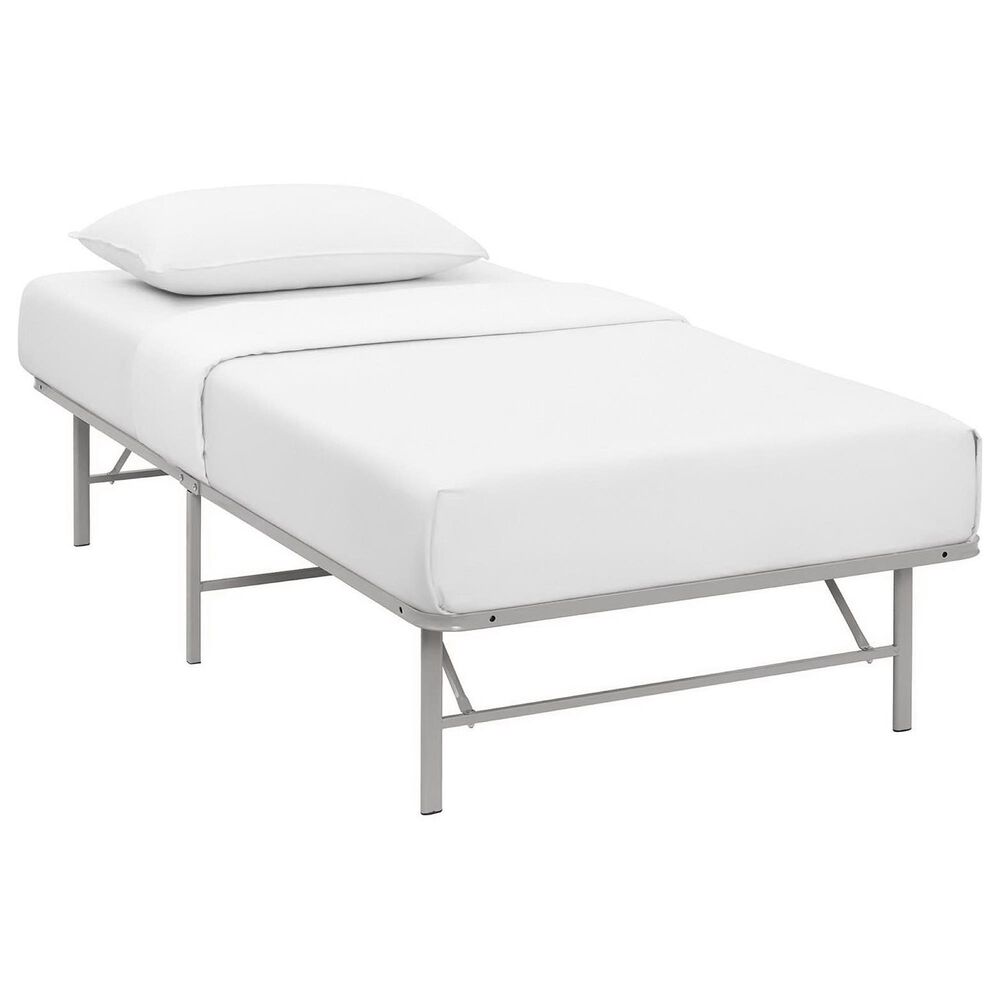 Modway Horizon Platform Twin Bed Frame in Gray, , large