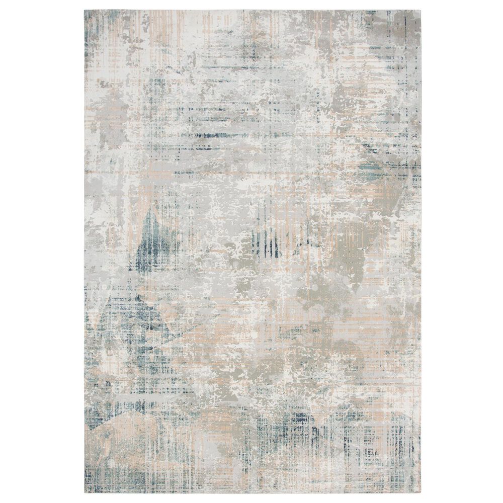 RIZZY Chelsea Ivory and Gray 5"3" x 7"6" Area Rug, , large
