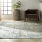 Nourison Rush 8" x 10" Ivory and Blue Area Rug, , large