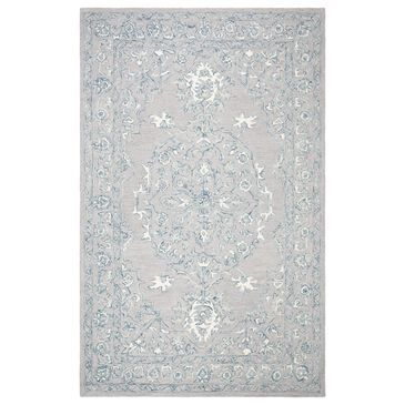 Safavieh Micro-Loop MLP504F 3" x 5" Light Grey and Ivory Area Rug, , large