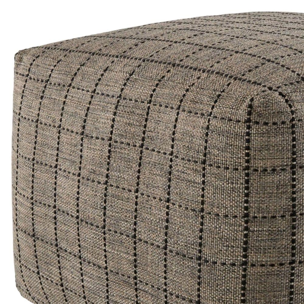 Surya Island Vibe Pouf in Black and Brown, , large