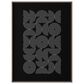 HOMLUX 24" x 18" Circles Canvas Art in Black and White, , large
