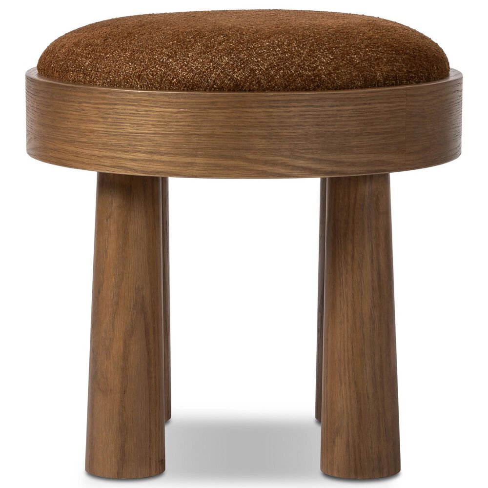 Four Hands Louise Accent Stool in Crypton Wayfarer Sienna, , large