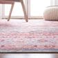 Safavieh Serapi 6"7" Square Light Blue and Red Area Rug, , large