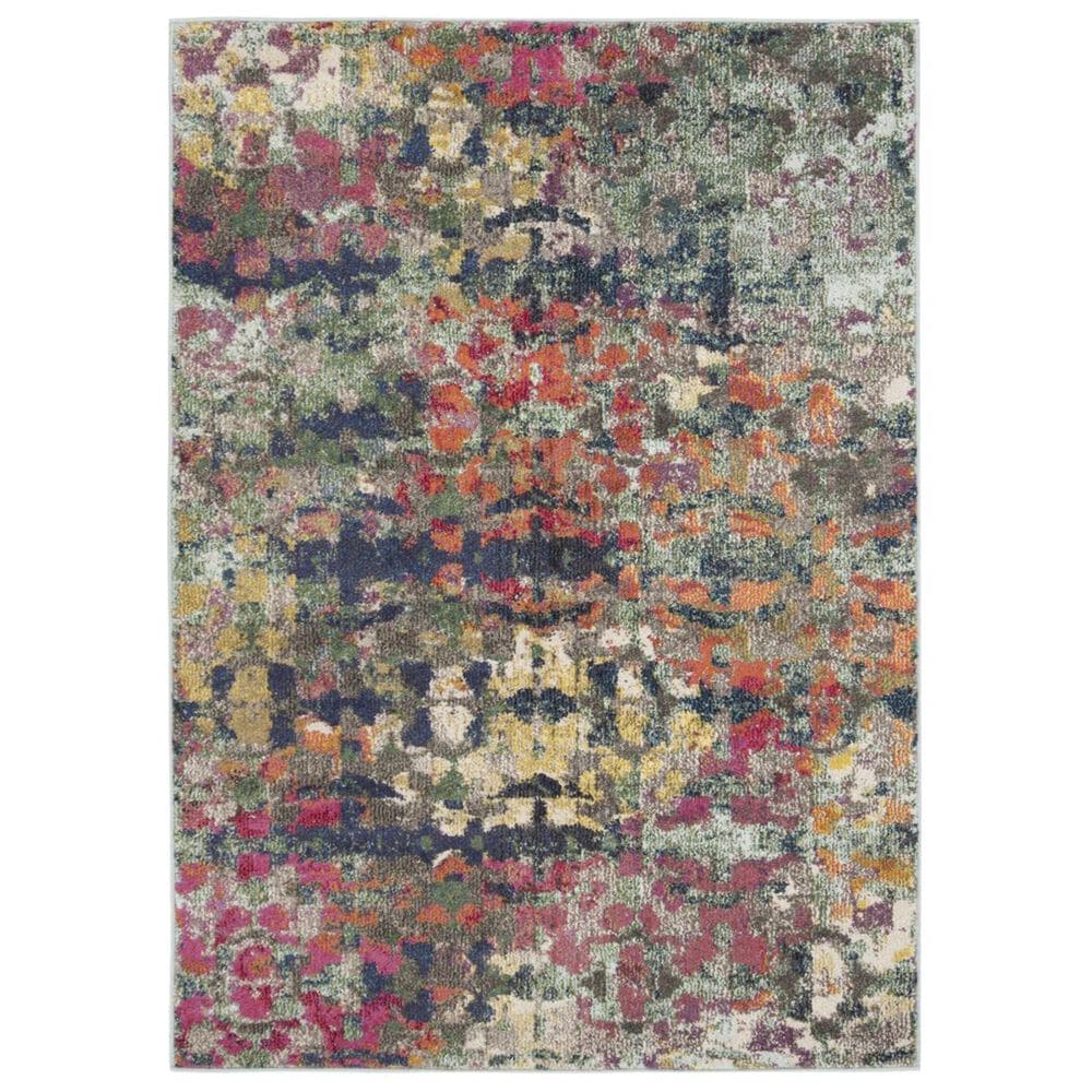 Safavieh Monaco MNC263Y 4&#39; x 5&#39;7&quot; Green and Blue Area Rug, , large