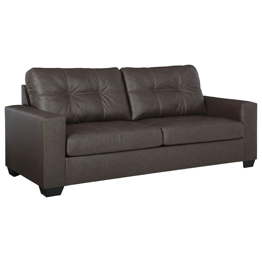 Ashley Barlin Mills Stationary Queen Sleeper Sofa in Umber, , large