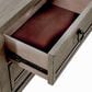 Belle Furnishings Americana Farmhouse 4 Piece Queen Sleigh Bedroom Set in Dusty Taupe and Black, , large