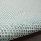 Nourison Courtyard Ivory and Aqua 5" x 7" Indoor/Outdoor Area Rug, , large