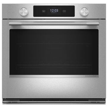 KitchenAid 5 Cu. Ft. Smart Electric Single Wall Oven with Intelligent Cooking Camera in PrintShield Stainless Steel, , large