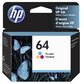HP 64 Tri-Color Ink Cartridge, , large