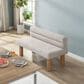 Hearth and Haven 52" Upholstered Dining Bench in Natural, , large