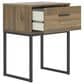 Ashley Deanlow 1-Drawer Nightstand in Honey Brown and Dark Pewter, , large