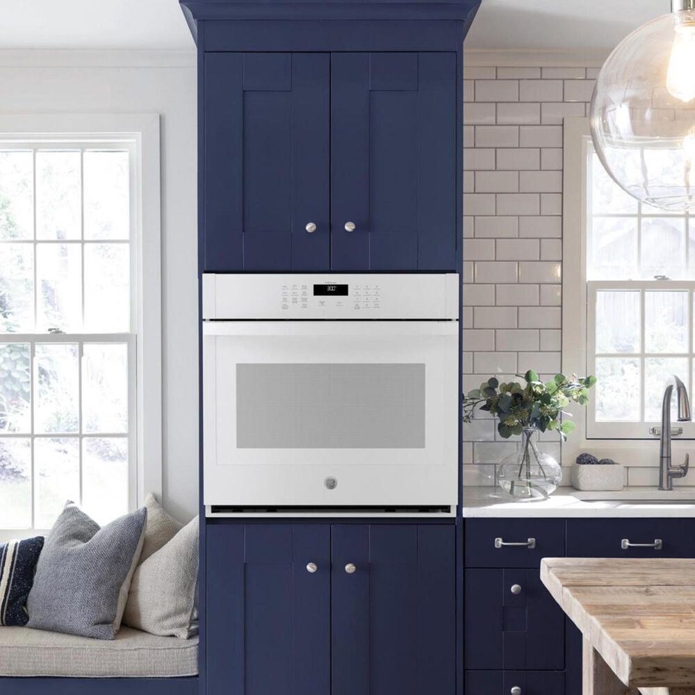 GE Appliances 30&quot; Single Electric Wall Oven in White, , large