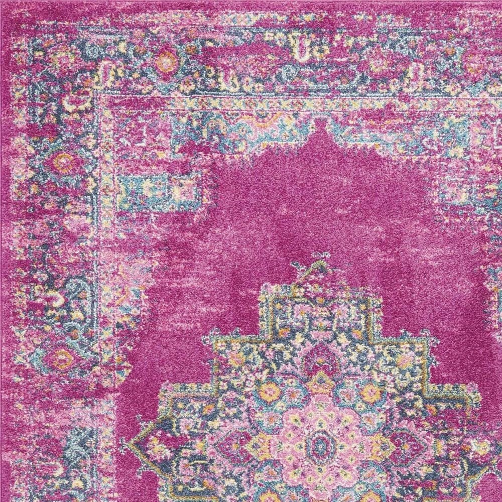 Nourison Passion PSN03 2&#39;2&quot; x 7&#39;6&quot; Fuchsia Runner, , large