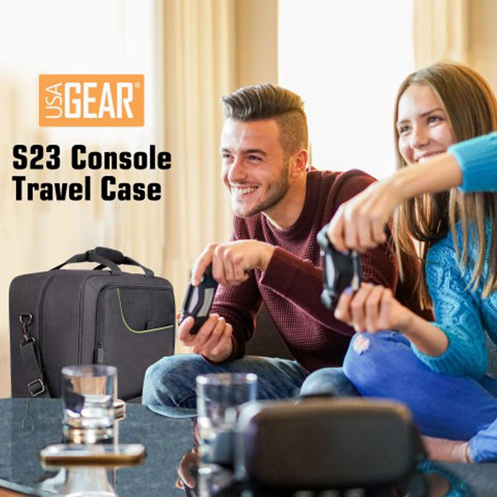 USA Gear S Series Console Case for Xbox Series S, Xbox X in Black and Green, , large