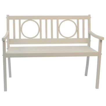 Carolina Chair and Table Gramercy Patio Bench in White, , large