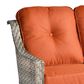 HOMLUX Outdoor Rattan Loveseat with Ergonomic in Coarse Textured Orange, , large